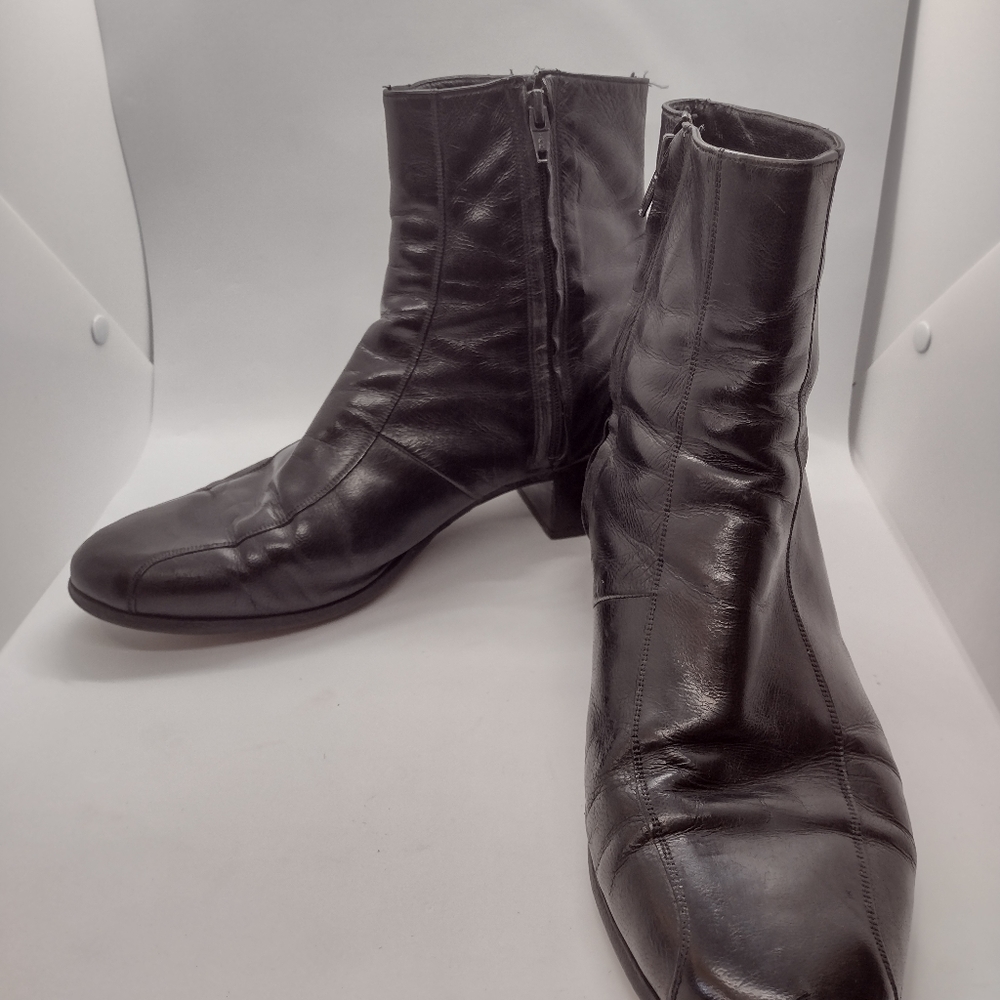 Florsheim men's Duke black leather dress boots
